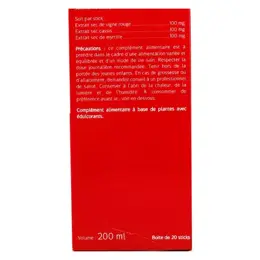 Naturactive Circulation Goût Fraise 20 sticks fluides Vegan