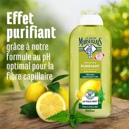 Le Petit Marseillais Shampooing Purifiant Ortie Citron Bio 300 ml