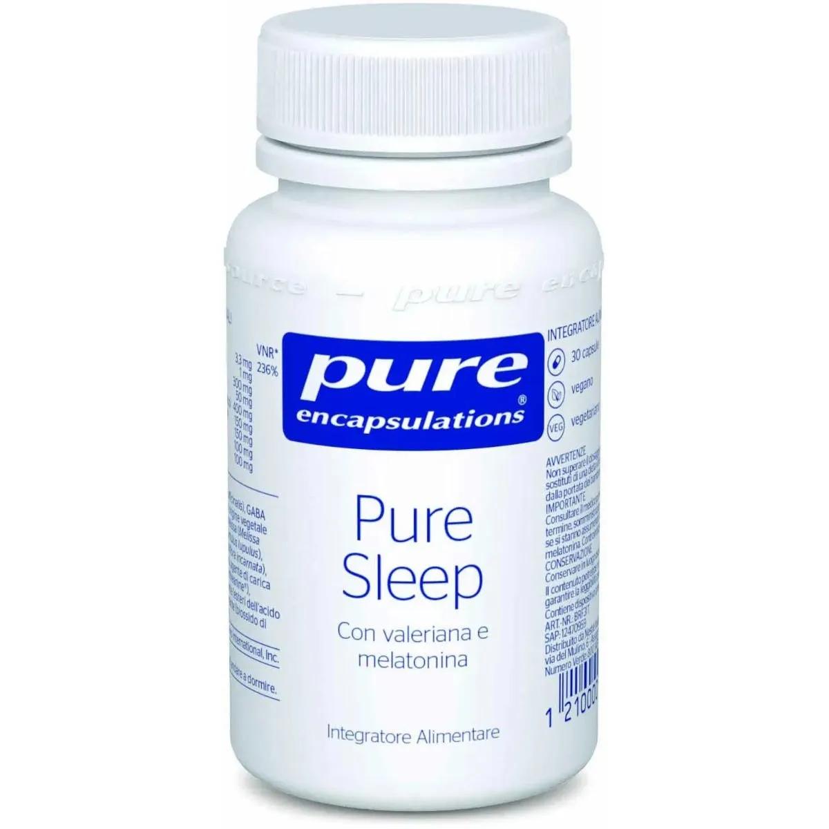 Pure Encapsulations Pure Sleep Integratore Per Insonnia e Stress 30 Capsule