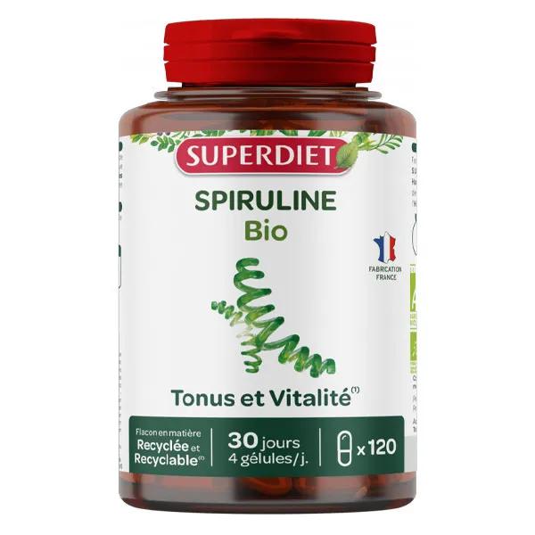 Superdiet Spiruline Bio 120 gélules