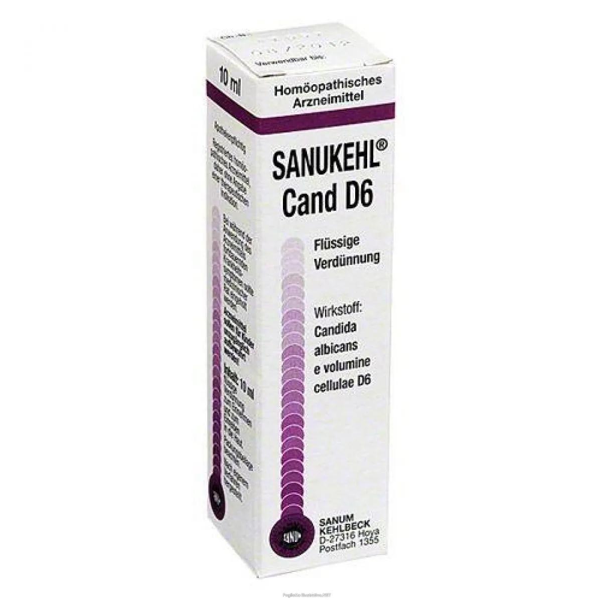 Sanukehl Cand D6 Gocce Rimedio Omeopatico Contro Le Infezioni Batteriche 10 ml