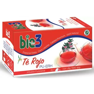Bio3 Infusión Té Rojo Pu-Erh 25 Bolsitas