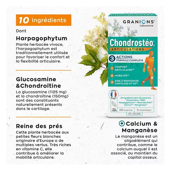 Granions Chondrosteo Articulations 270 Comprimés - Cure 3 Mois - Neuf Sous Blister