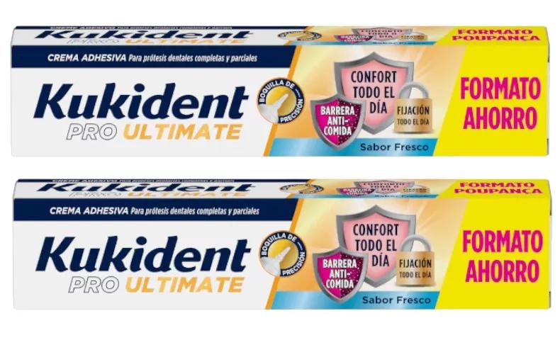 Kukident Pro Ultimate Fresh Flavor 2x57 gr PACK ÉCONOMIQUE