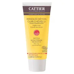 Cattier Argile Rose Masque Détox Cuir Chevelu Bio 200ml