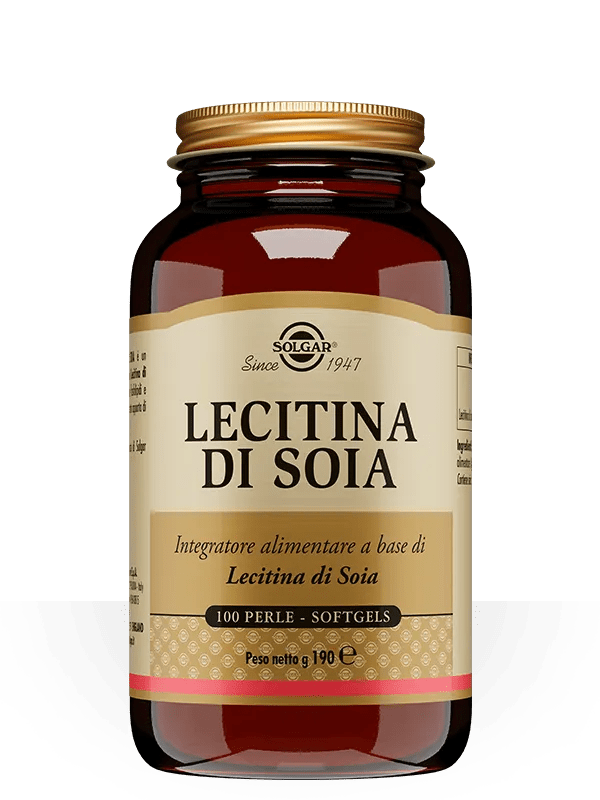 Solgar Lecitina Di Soia Integratore Funzione Epatica 100 Perle Softgels