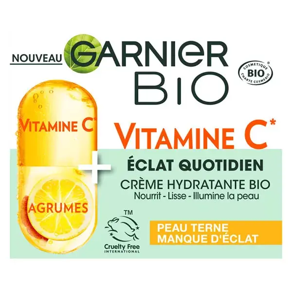 Garnier Bio Crème Hydratante Éclat Quotidien Vitamine C Bio 50ml
