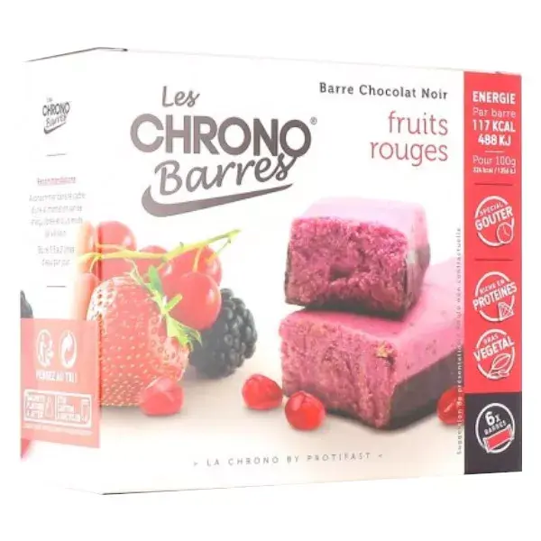Protifast Chrono Dark Chocolate Red Fruit Bars 6 bars