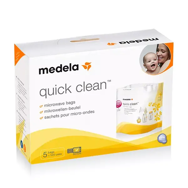 Medela Quick Clean bolsas esterilizacin microondas caja, 5
