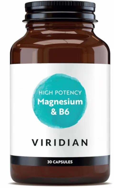 Viridian High Potency Magnesium with B6 30 Vegetable Capsules