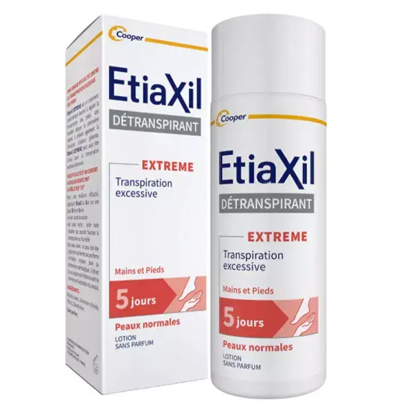 ETIAXIL Déodorant Détranspirant Transpiration Excessive EXTREME Pieds 15ml