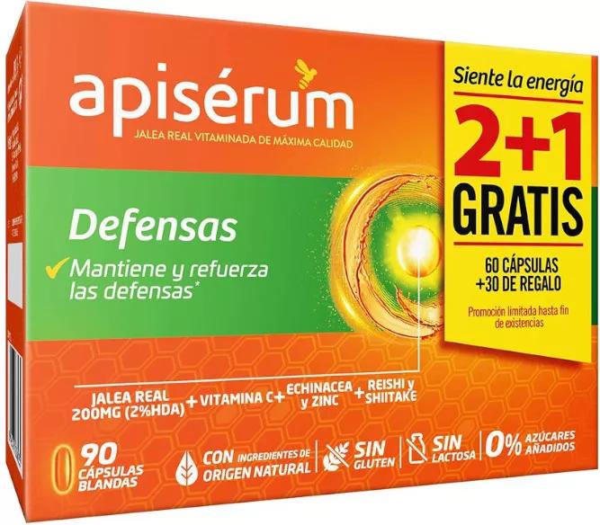 Apisérum Defensas 60 Capsules + 30 of GIFT