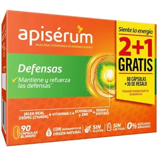 Apisérum Defensas 60 Capsules + 30 of GIFT