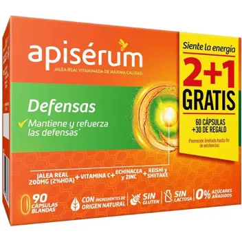 Apisérum Defensas 60 Capsules + 30 of GIFT