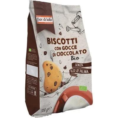 Fior di Loto Biscotti Con Gocce di Cioccolato Bio 350 g