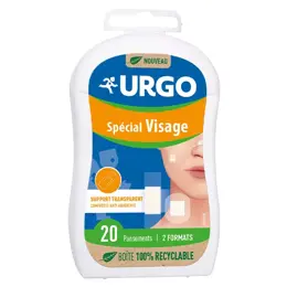 Urgo Premiers Soins Pansement Spécial Visage 20 unités