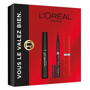 L'Oréal Paris Set Eyeliner Telescopico, Rouge Infallible Matte Resistance
