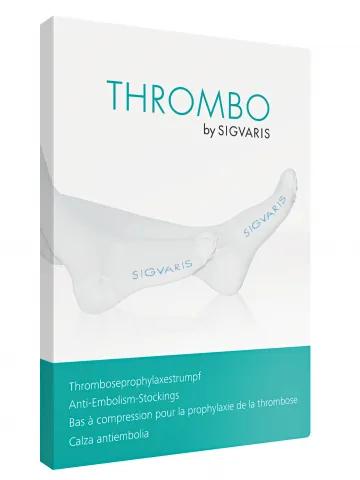 Sigvaris Thrombo X Autoreggente Monocollant Compressivo Punta Aperta Sinistro-Destro Taglia S Lungo