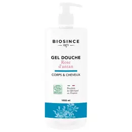 Biosince 1975 Gel Douche Corps & Cheveux Rose d'Antan Bio 1L