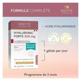 Biocyte Pack Hyaluronic Forte Anti-âge Hydrate et Repulpe Peau 90 Gélules