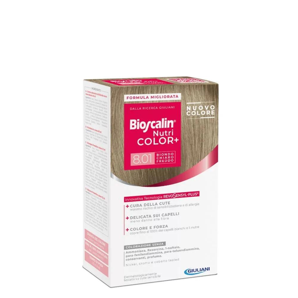 Bioscalin Nutri Color Plus 8.01 Biondo Chiaro Freddo Trattamento Colorante