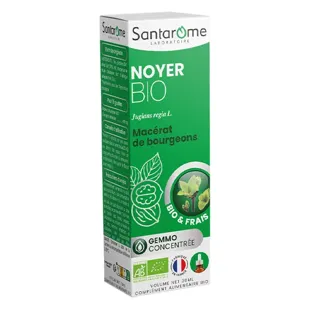 Integratore alimentare per la digestione di noci biologiche Santarome, flacone da 30 ml