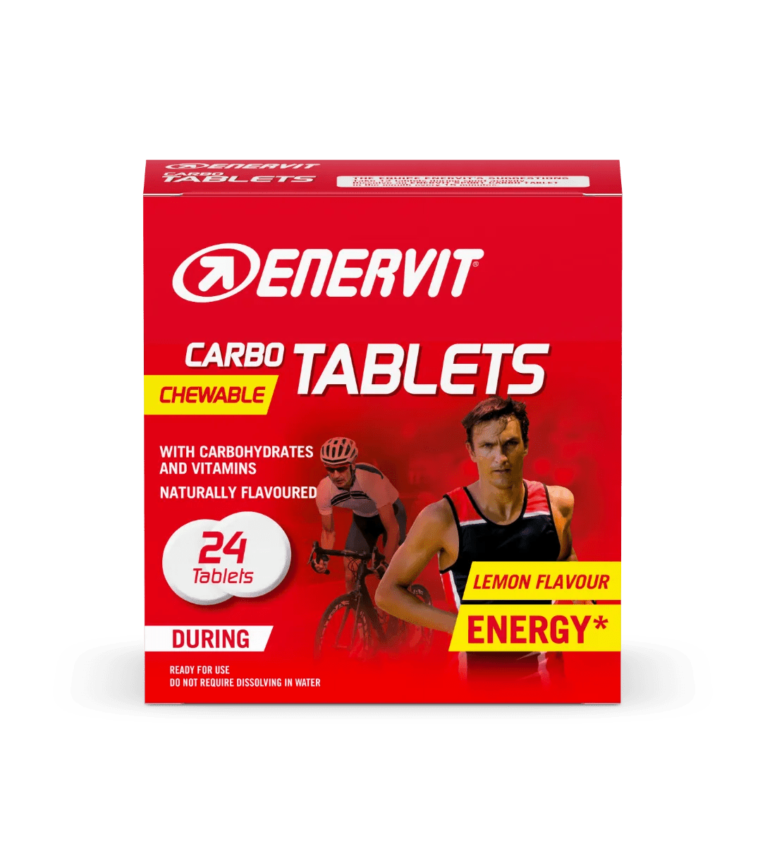 Enervit Carbo Tablets tubo Integratore Energetico Limone 24 Tavolette