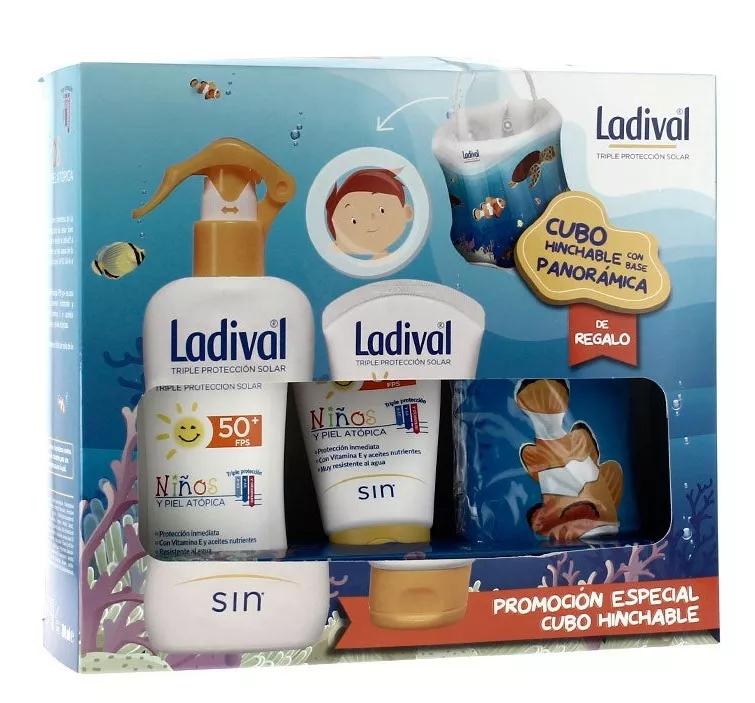 Ladival Pack Leite Hidratante Crianças SPF50+ 75ml + Leite Hidratante Spray crianças SPF 50+ 200ml + oferta