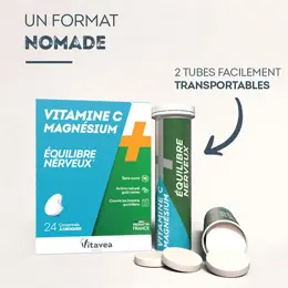 Vitavea Vitamine C + Magnésium Equilibre nerveux 24 comprimés à croquer