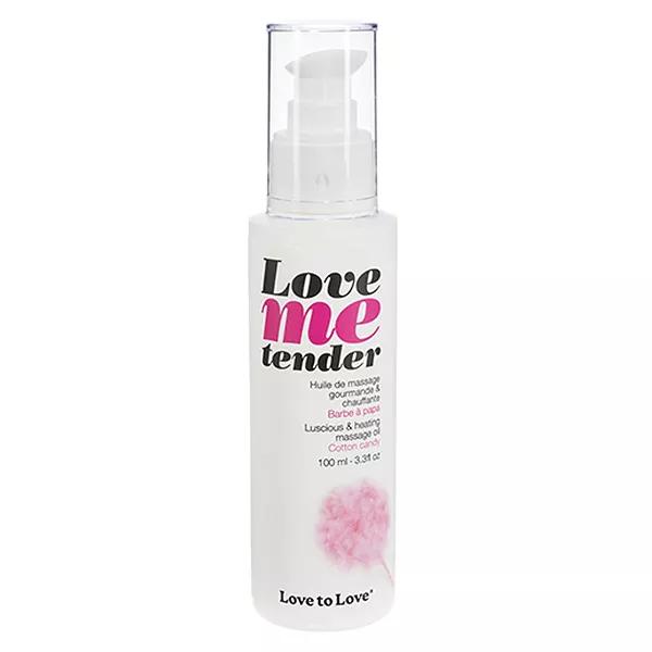 Love To Love Olio per Massaggi Riscaldante e Goloso Zucchero Filato 100ml