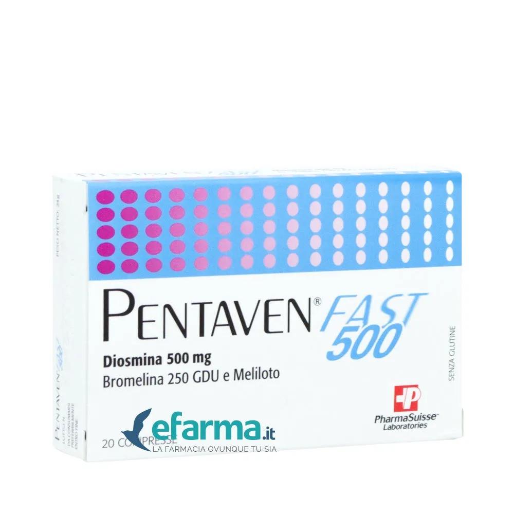 Pentaven Fast 500 Integratore Benessere della Circolazione 20 Compresse