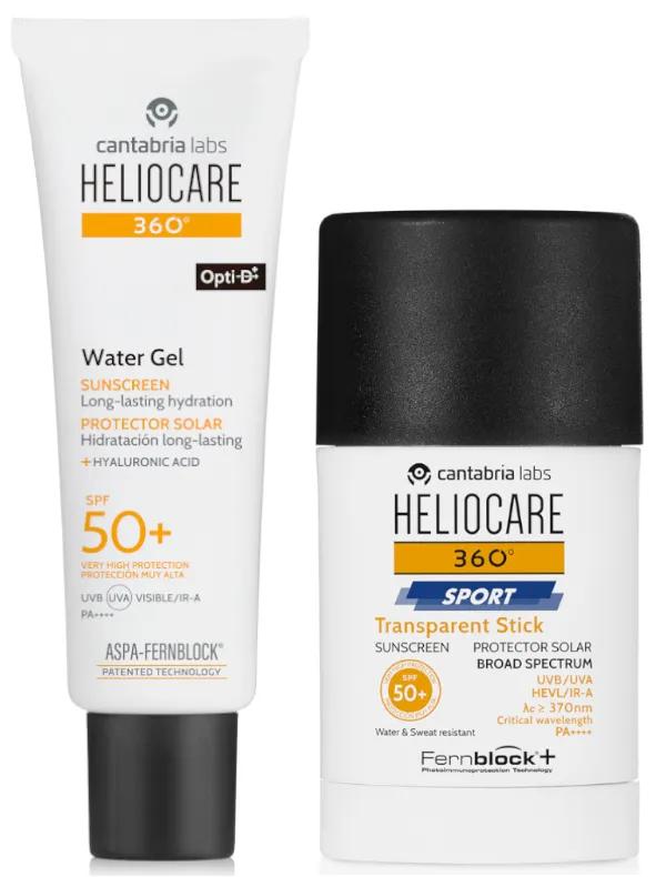 Heliocare 360 Gel Water SPF50+ 50 ml + Sport Stick SPF50+ 25 gr