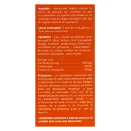 Naturactive Vitalité Stick Fluide Goût Orange 20 sticks