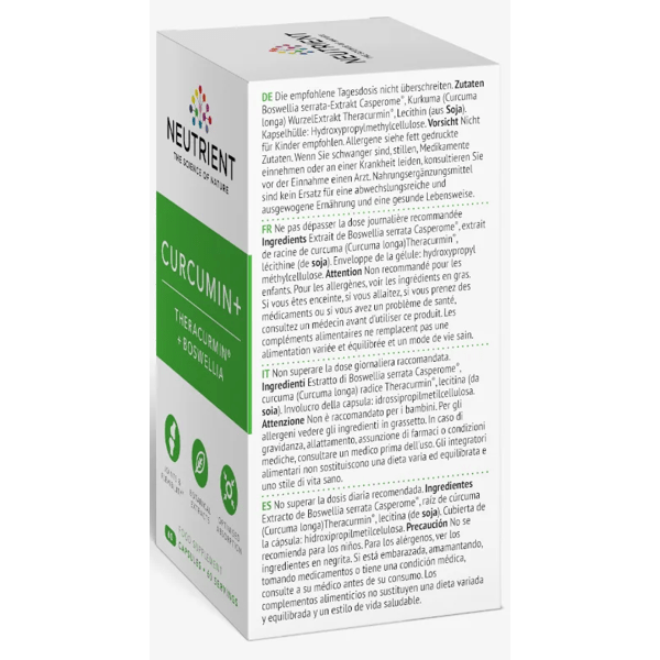 Neutrient Curcumin+ 60 Capsules