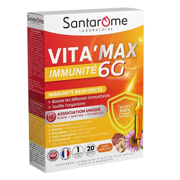 Santarome - Vita'Max immunité 6G - Vitamine - 20 ampoules
