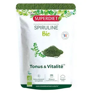 Superdiet Superfood Spirulina biologica 200 g