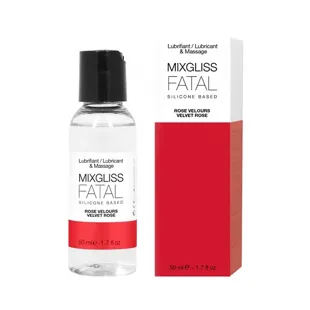 Mixgliss Fatal 2 in 1 Lubrificante e Massaggio Silicone Rose Velours 50ml