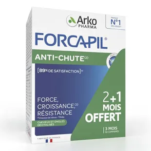 Arkopharma Forcapil Anti Caduta Trattamento di 3 Mesi di cui 1 mese Offerto 90 compresse