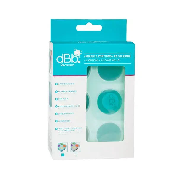 dBb Remond Stampi in Silicone Blu Ghiacciaio 6 porzioni