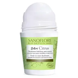 Sanoflore Déodorant Citrus Roll-On 24h Bio Lot de 2 x 50ml