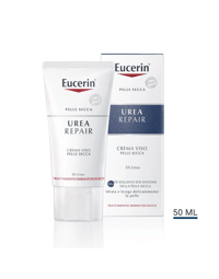 Eucerin UreaRepair 5% Urea Crema Viso Levigante Pelle Secca 50 ml