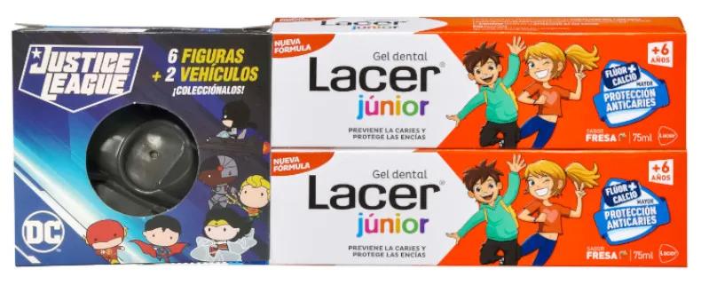 Lacer Junior Strawberry Duplo Gel 75 ml + Sonic Figure