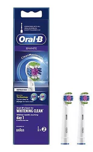 Oral-B Recambio Cepillo Eléctrico 3D White 2 uds