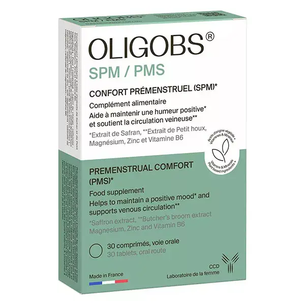 Oligobs SPM/PMS Confort Prémenstruel 30 comprimés