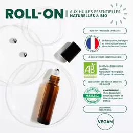 Santarome Bio Roll-On Mal des Transports Bio Huiles Essentielles 10 ml