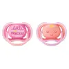 Avent Sucette Ultra Air +6m Little Princess Rose Lot de 2