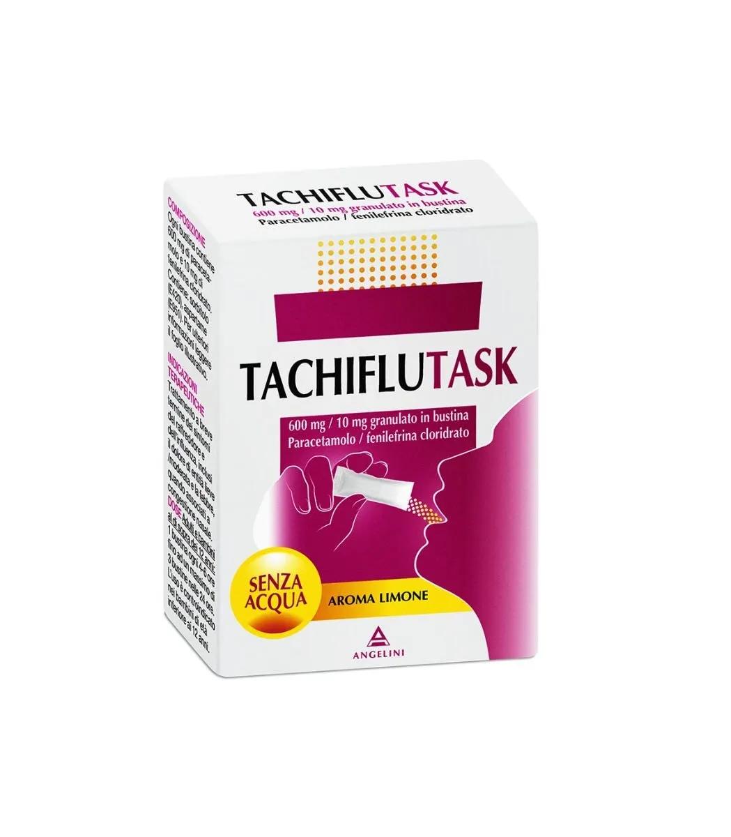 Tachiflutask 600mg/10mg Granulato Trattamento dei Sintomi Da Raffreddore ed Influenza 10 bustine