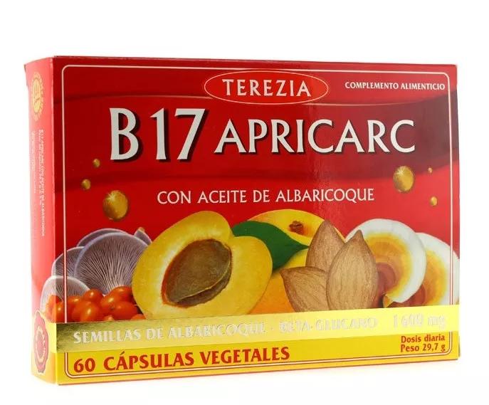 Terezia B17 Apricarc com Óleo de Damasco 60 Cápsulas