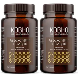 Kobho Labs Astaxanthin + CoQ10 2x60 Pearls