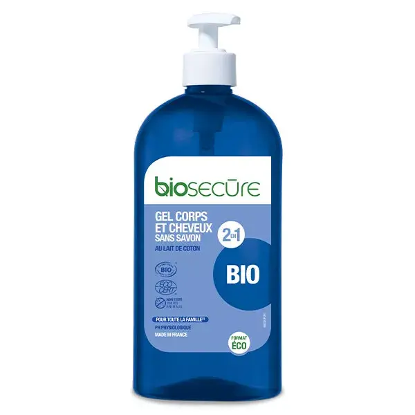 Bio segura Gel cuerpo y cabello 2 en 1 jabón 730ml gratis